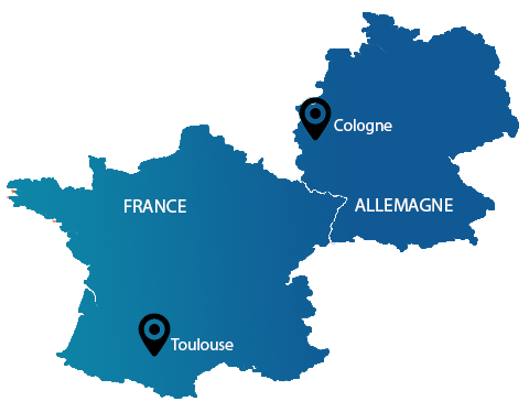 Toulouse & Cologne, sites d'activités de MEDES