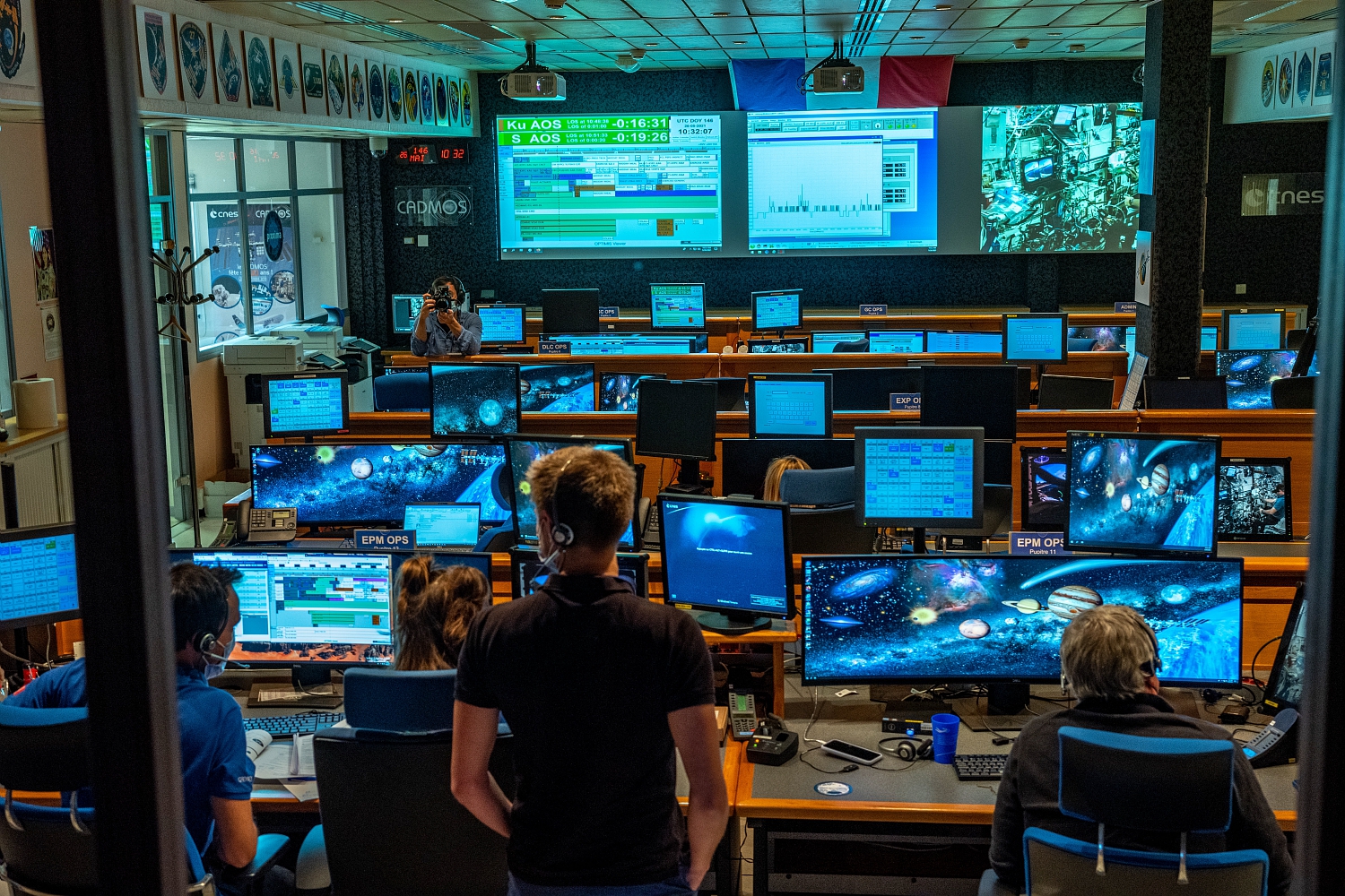 Suivi par le Cadmos de l'experience PILOTE a bord de l'ISS