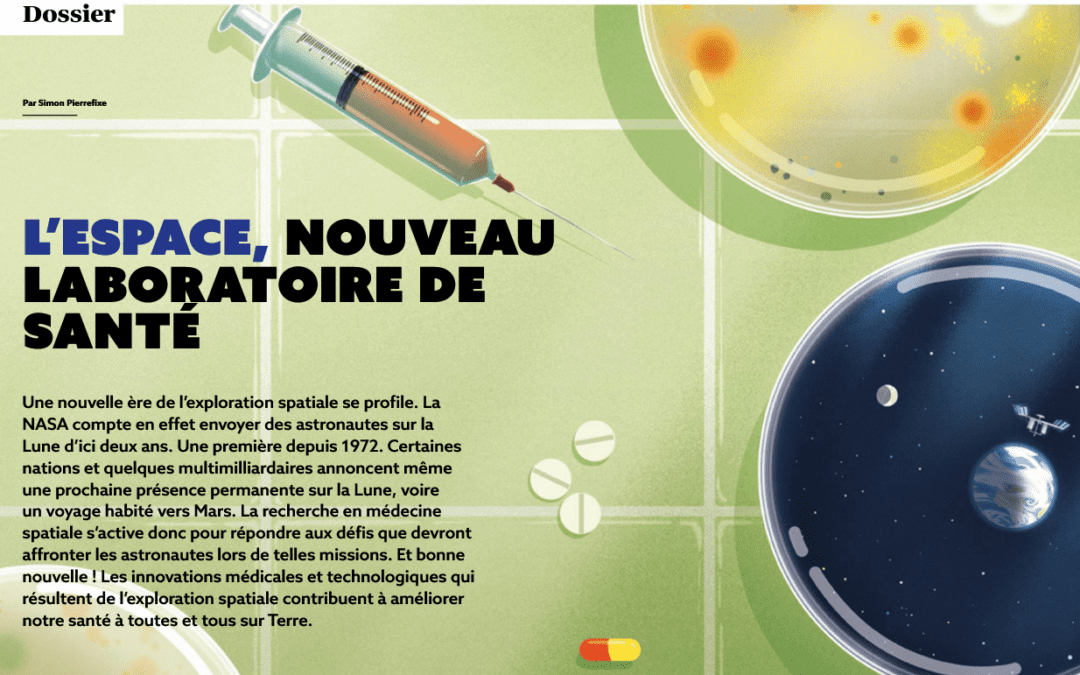 A lire ! Dossier INSERM L&rsquo;espace, nouveau laboratoire de santé